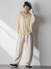 【えらべるSETUP】叶えるイージーカーブパンツ≪手洗い可能≫