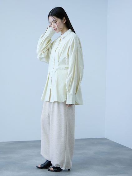 【着回し抜群】裏毛2タックパンツ