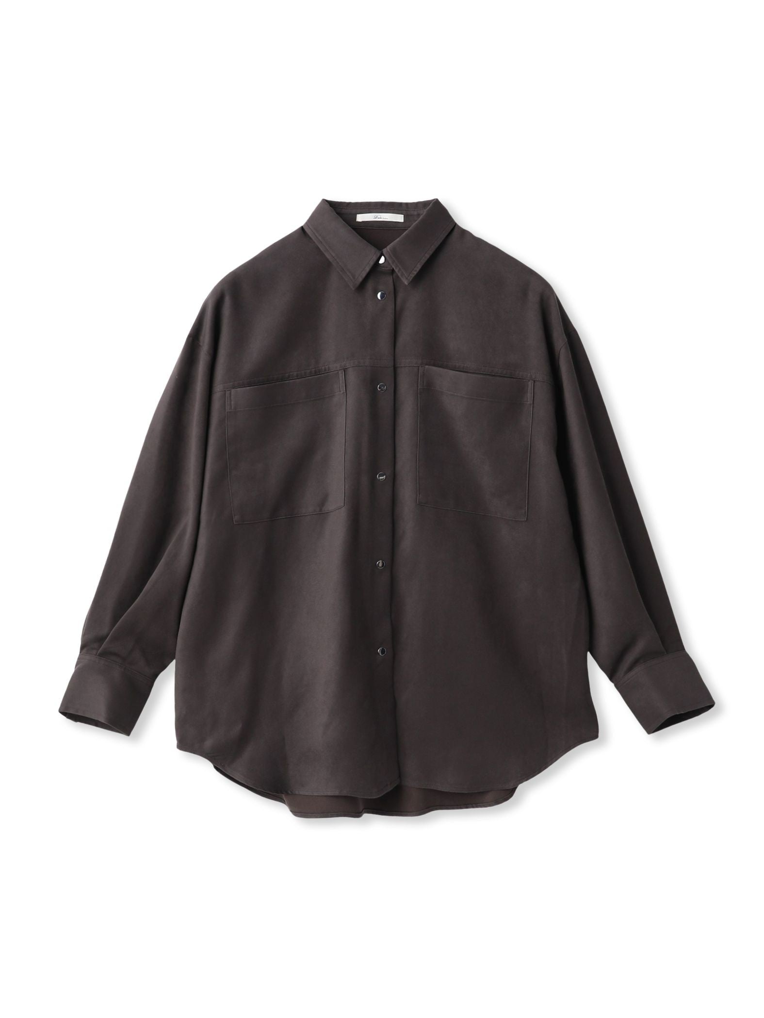 フェイクスエードシャツ≪洗濯機で洗える≫