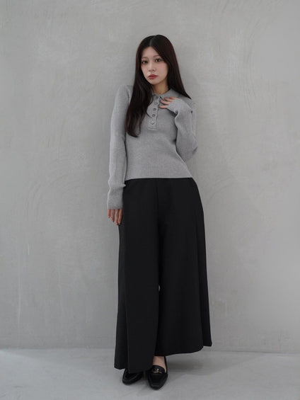 One Tuck Wide Pants≪手洗い可能≫