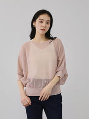 リネニースパークリングニットプルオーバー