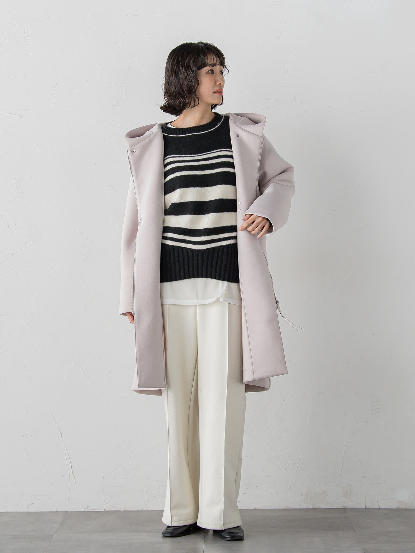 【WEB限定/大きいサイズ】”まるで毛布”とろける裏起毛ワイドパンツ