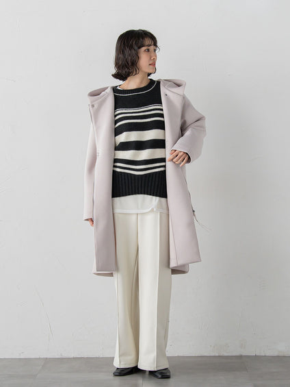 【WEB限定/大きいサイズ】”まるで毛布”とろける裏起毛ワイドパンツ