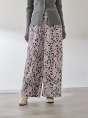マルチフラワーイージーワイドパンツ≪手洗い可能≫