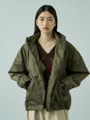 ナイロン中綿フードMA-1ジャケット≪手洗い可能≫