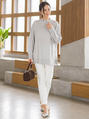 ファインメリノウールチュニックニット≪洗える≫