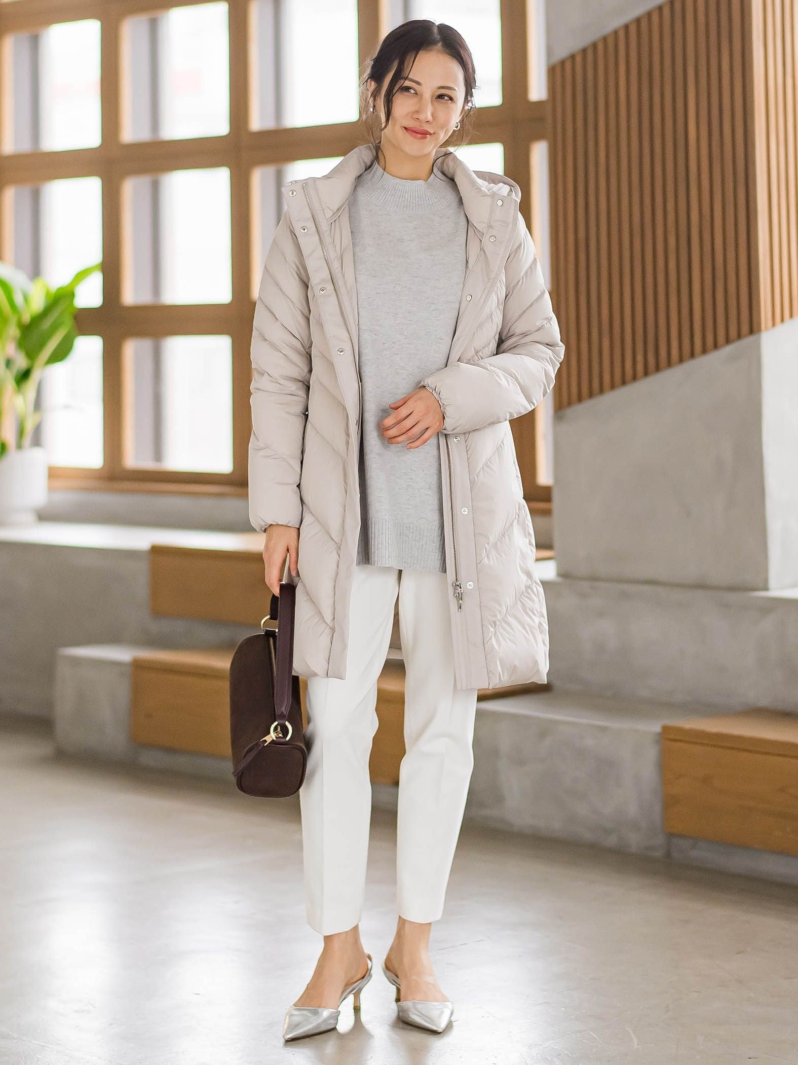 ファインメリノウールチュニックニット≪洗える≫