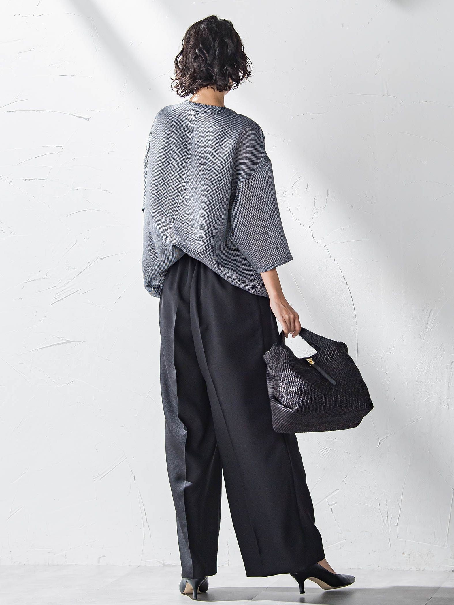 シャンブレーメッシュブルゾン≪手洗い可能≫