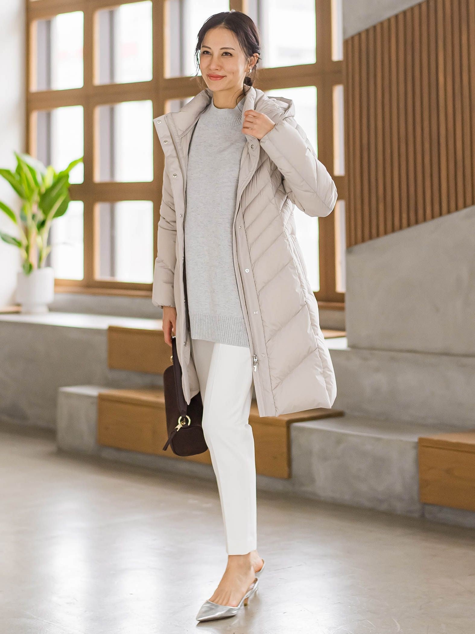 ファインメリノウールチュニックニット≪洗える≫