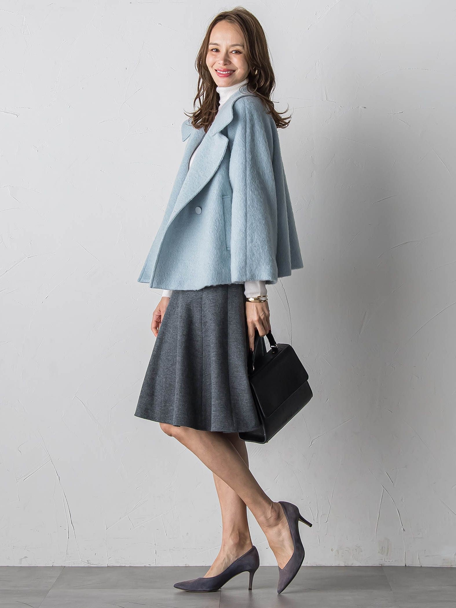 シャギーショートコート