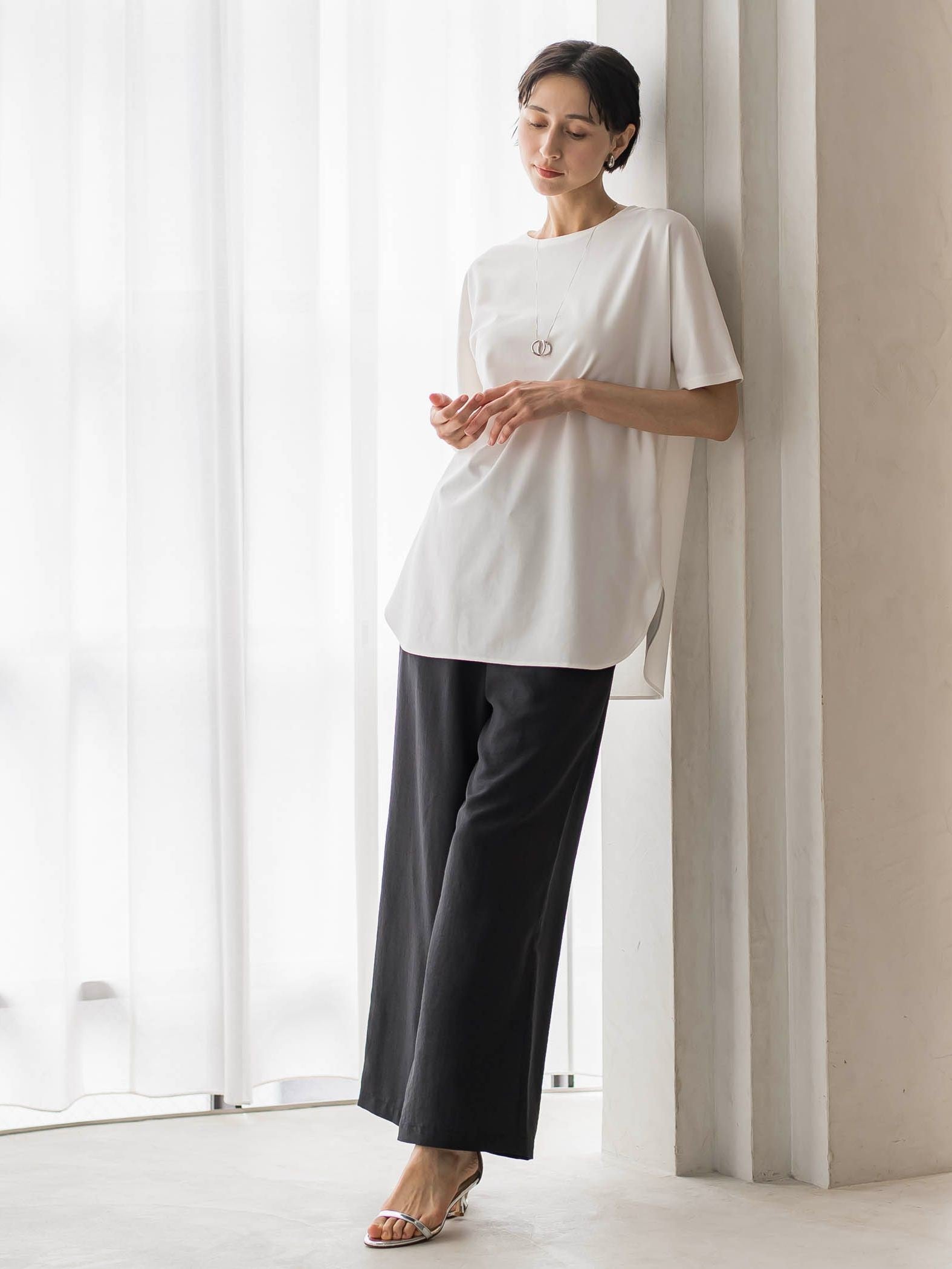 【WEB限定/大きいサイズ】”細身パンツも怖くない”Tシャツチュニック