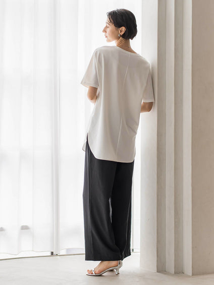【WEB限定/大きいサイズ】”細身パンツも怖くない”Tシャツチュニック