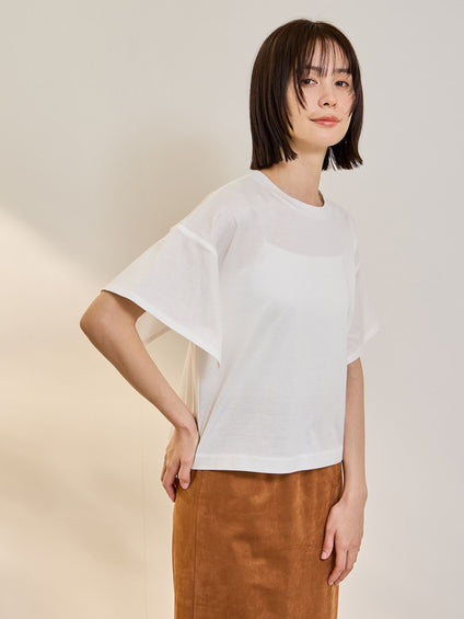 《予約》【連休。涼。軽やかに。】パネルスリーブプルオーバー《コットン100%》