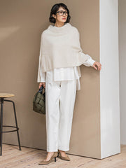 【大きいサイズ】【biyori】裏起毛ウインターデニムパンツ