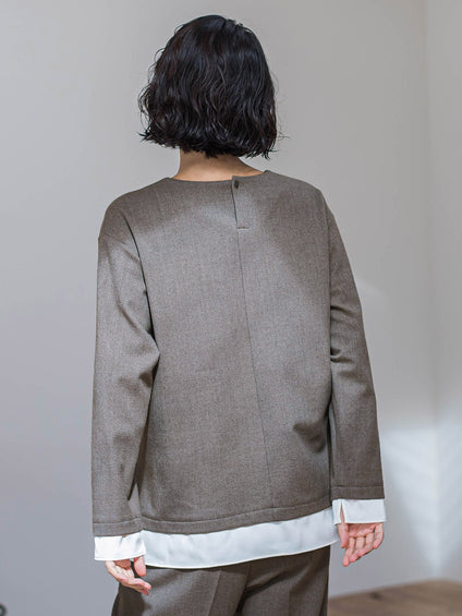 ピクシエスタVネックブラウス≪洗濯機で洗える≫