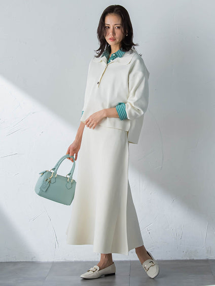 コットンポプリン2WAYストライプシャツ