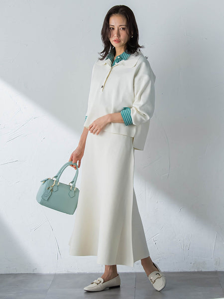 コットンポプリン2WAYストライプシャツ