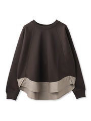 軽量ボンディングバックテールプルオーバー≪洗濯機で洗える≫