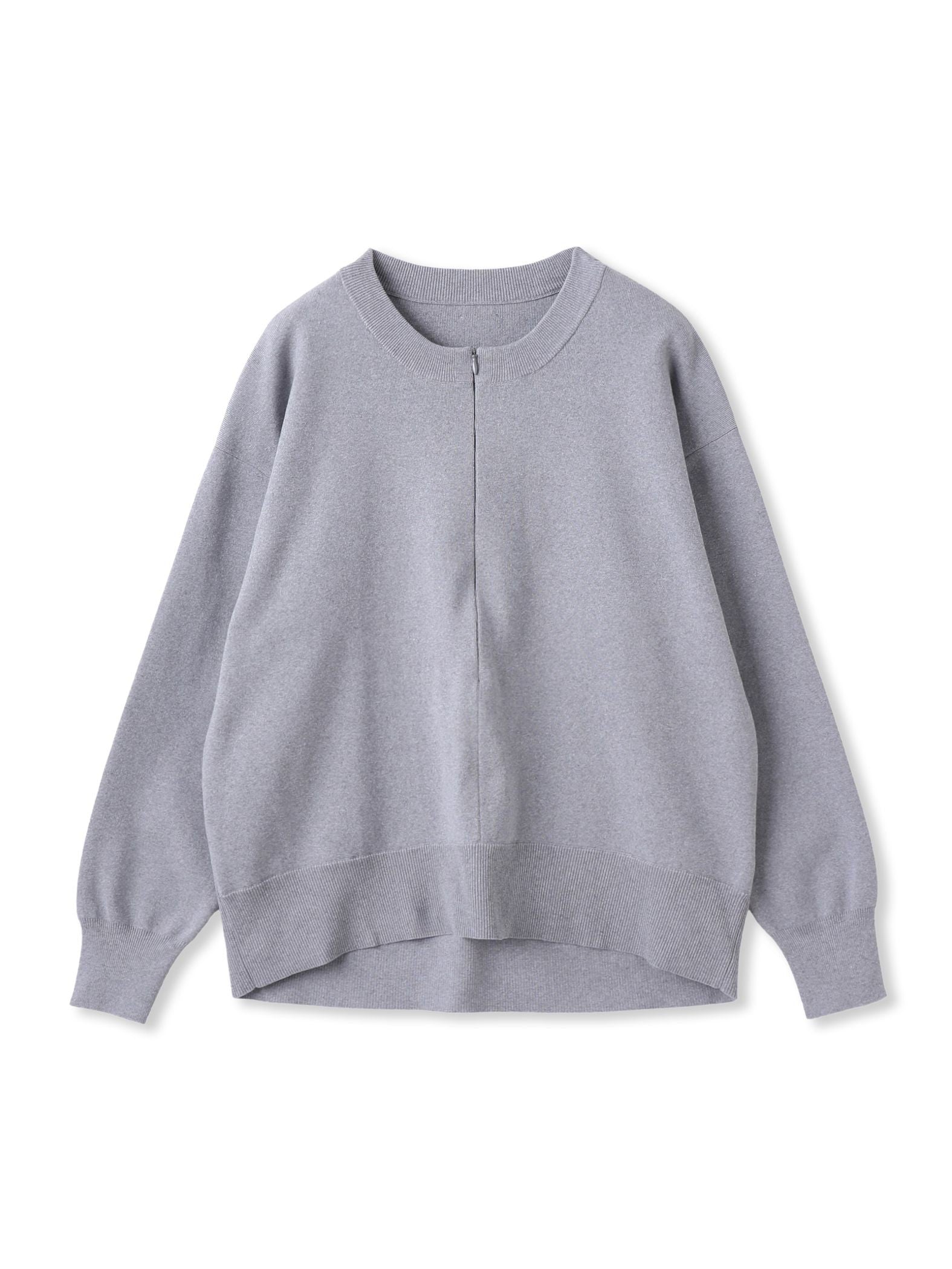 【WEB限定】お肌にやさしいファスナーニット