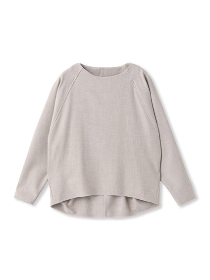 両面起毛ドロップショルダーブラウス≪洗える/セットアップ対応≫