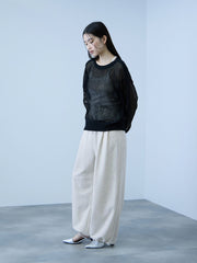 【着回し抜群】裏毛2タックパンツ