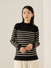 ハイネック総針ニットプルオーバー≪手洗い可能≫