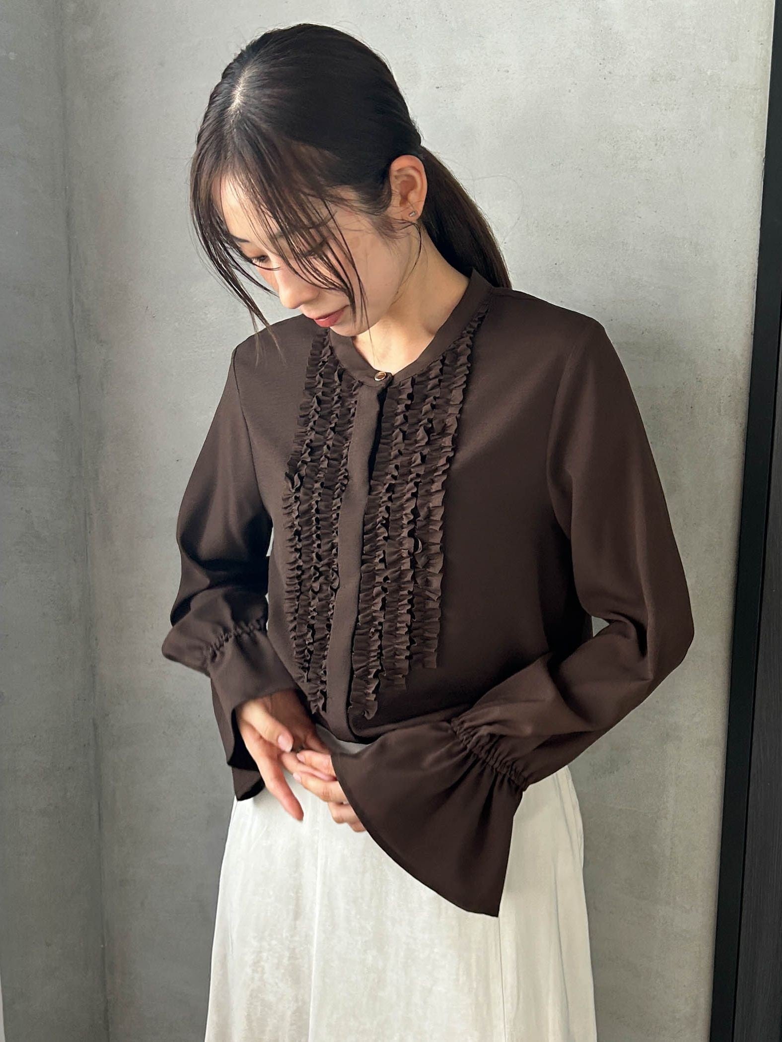 【WEB限定】ジョーゼットフリルブラウス