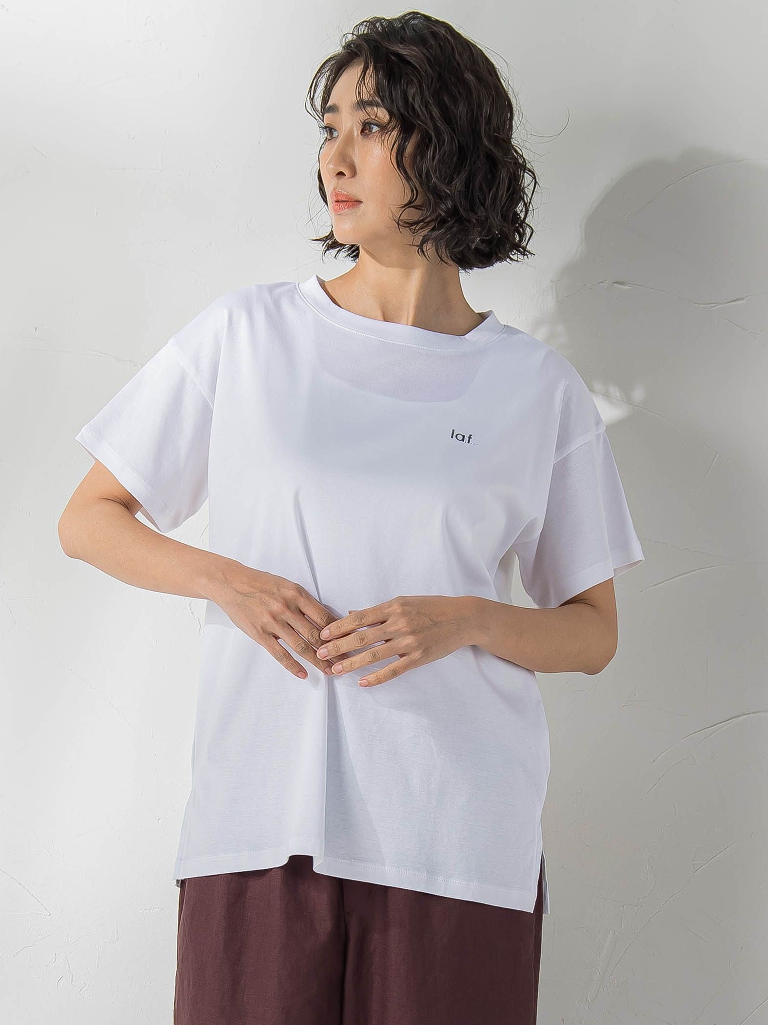 【J Lounge限定】la.f...ロゴTシャツ≪手洗い可能≫