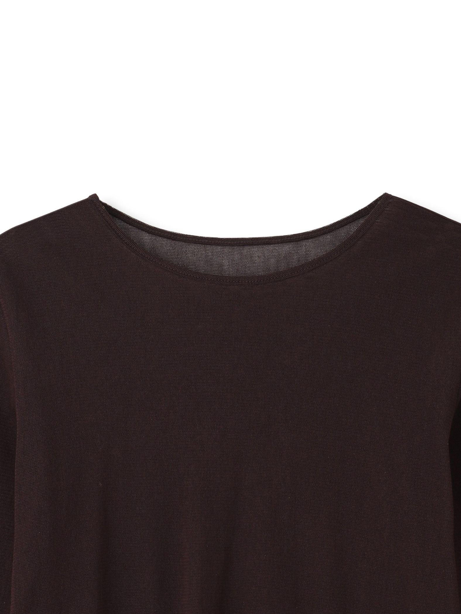 コットンサラチュールカットソー≪手洗い可能≫