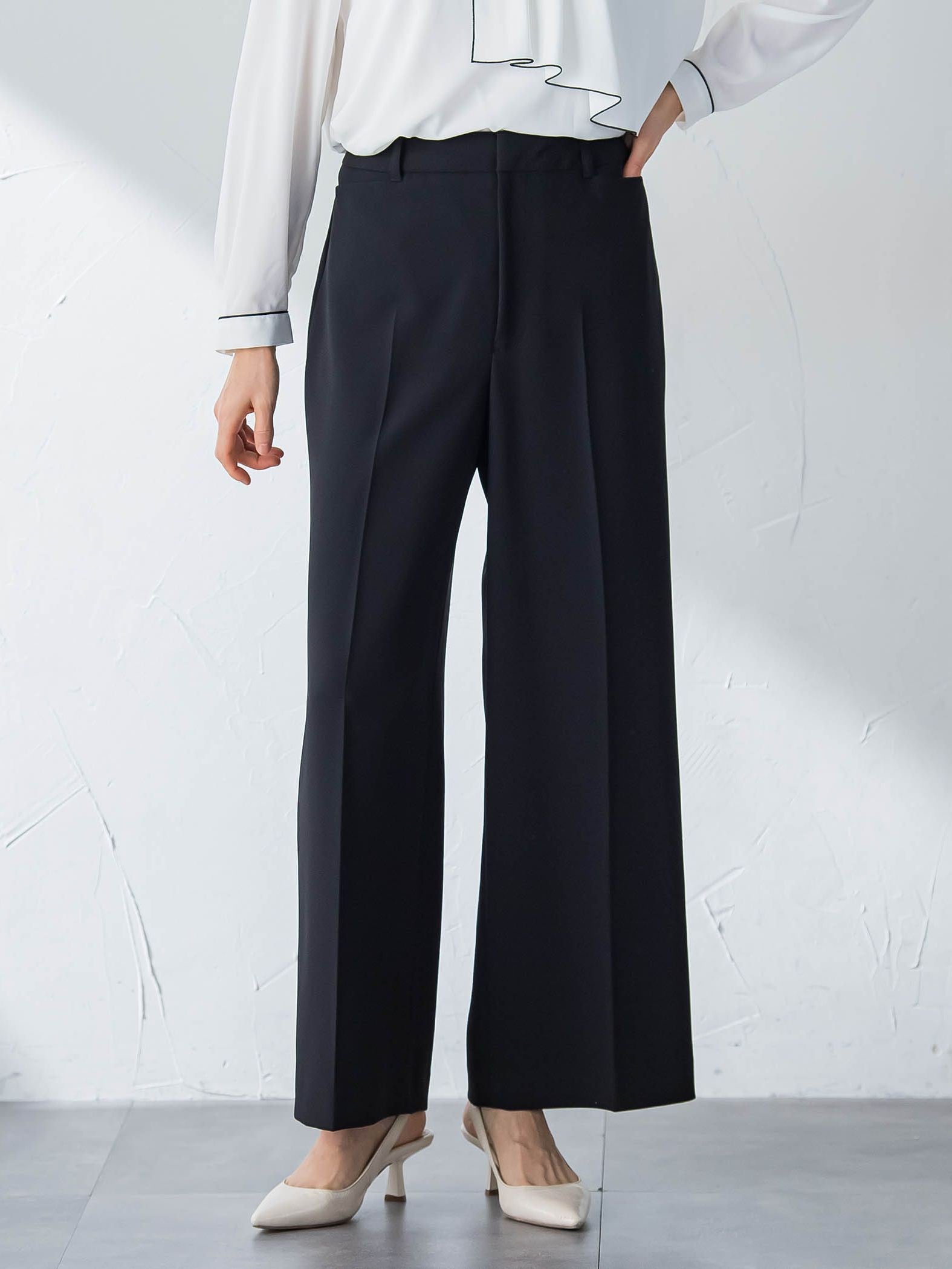 トリクシオンワイドパンツ≪セットアップ対応/手洗い可能≫