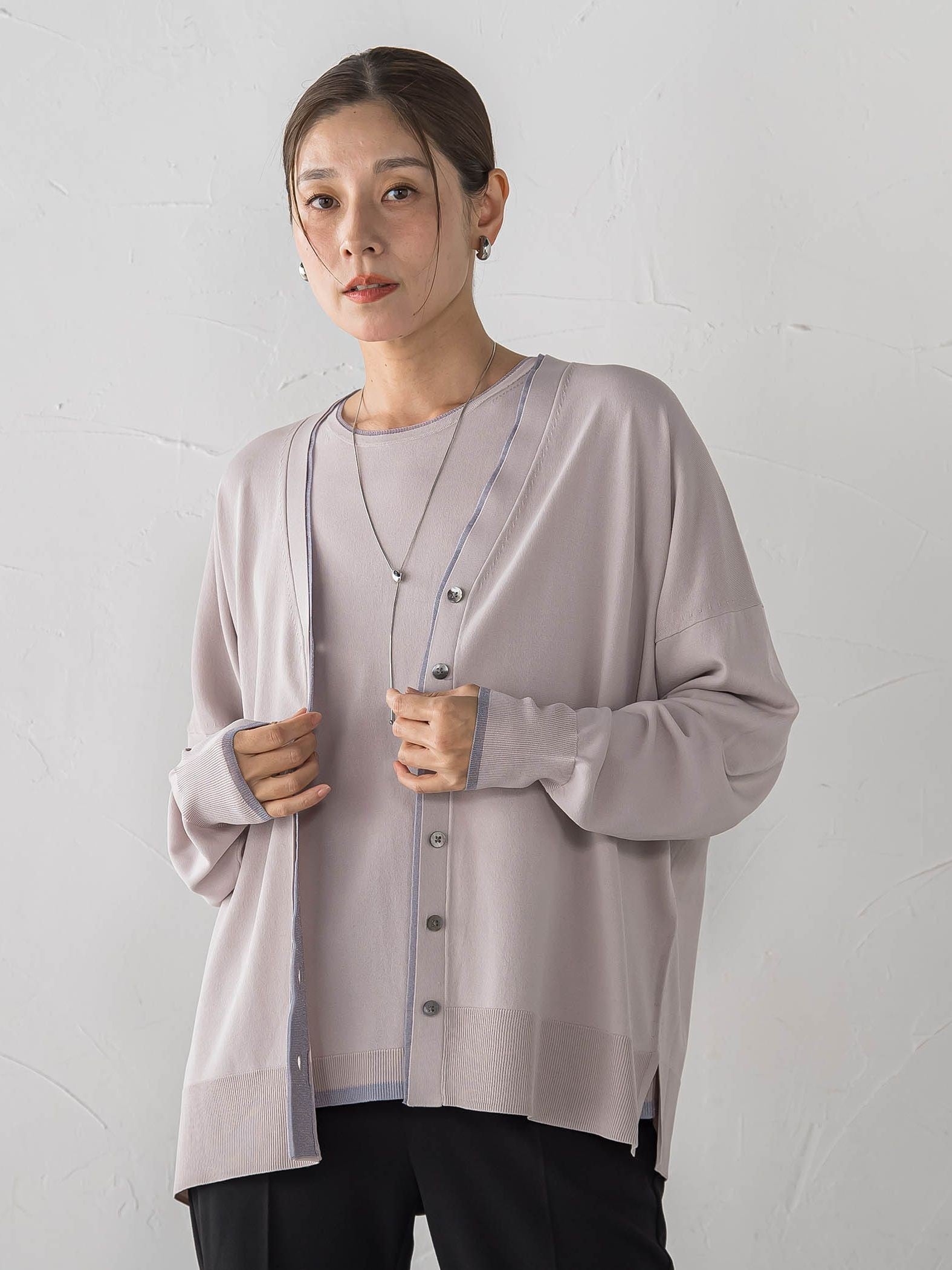 【新色追加】Tシャツニットカーディガン