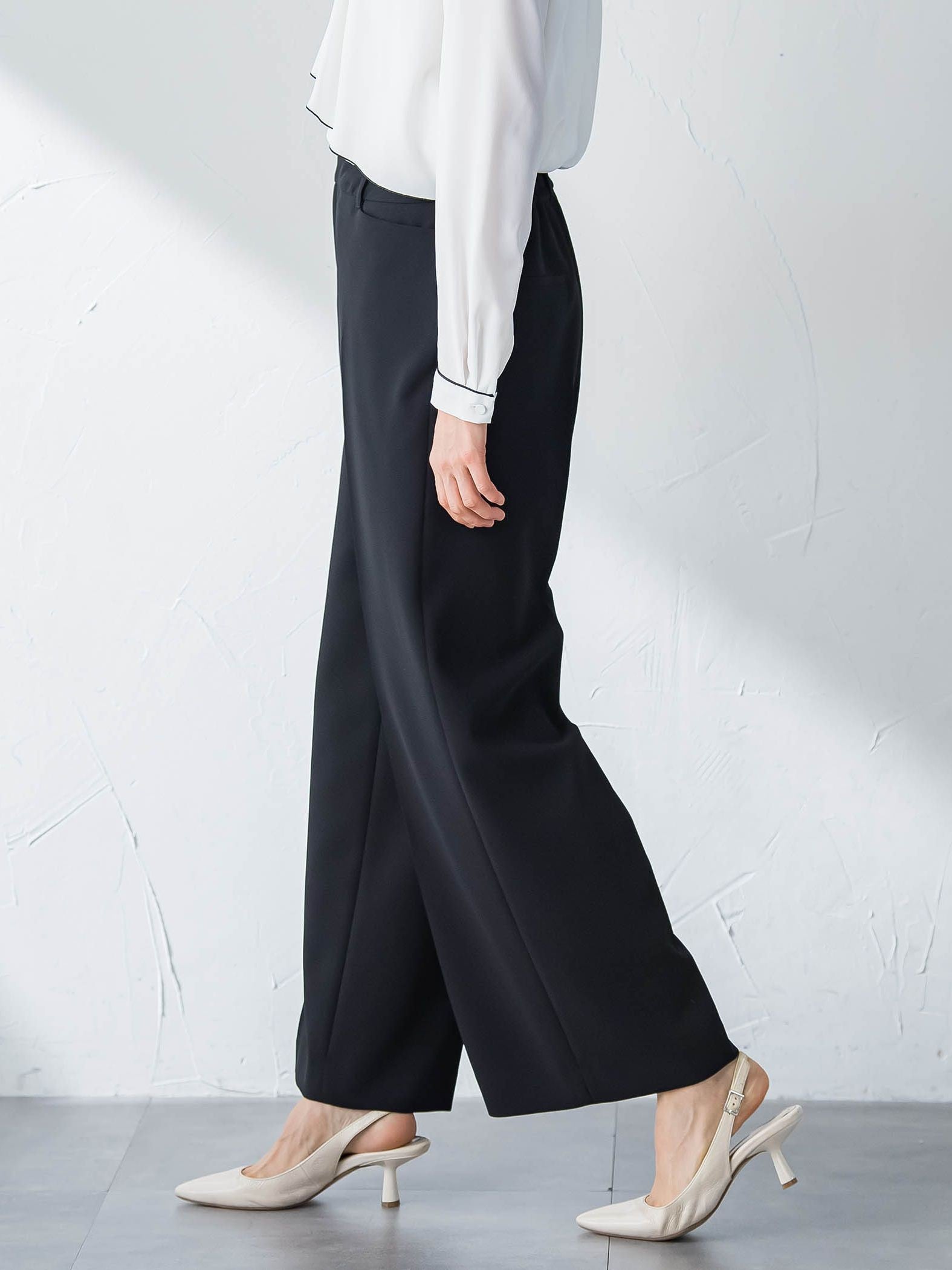 トリクシオンワイドパンツ≪セットアップ対応/手洗い可能≫