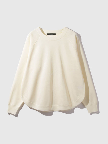 エアリーグリッターラウンドヘムニット≪手洗い可能≫