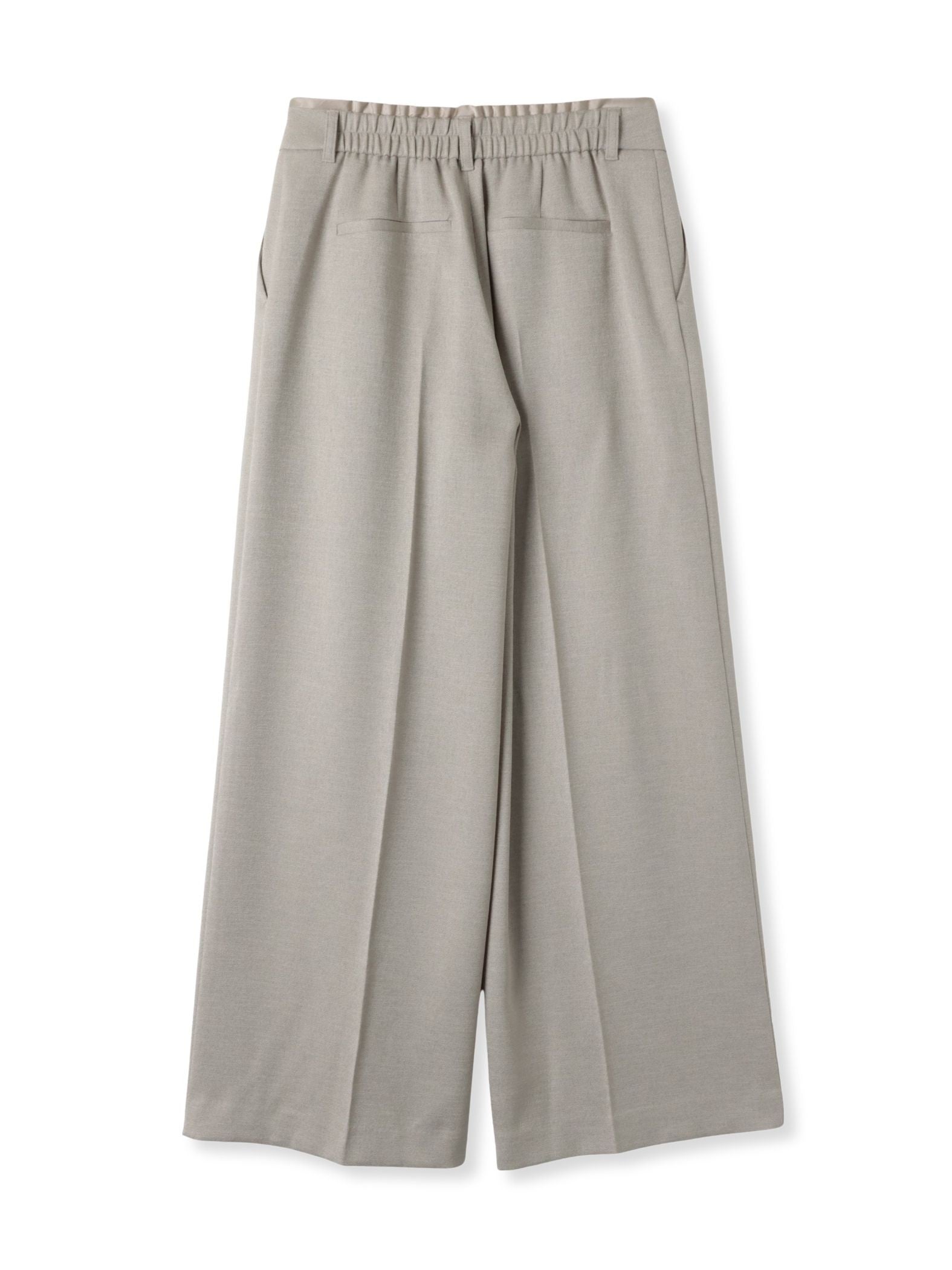 麻調ワイドパンツ≪洗濯機で洗える≫