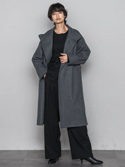 【一瞬で楽とキレイを叶える】裏起毛2WAYネックブラウス≪手洗い可能≫