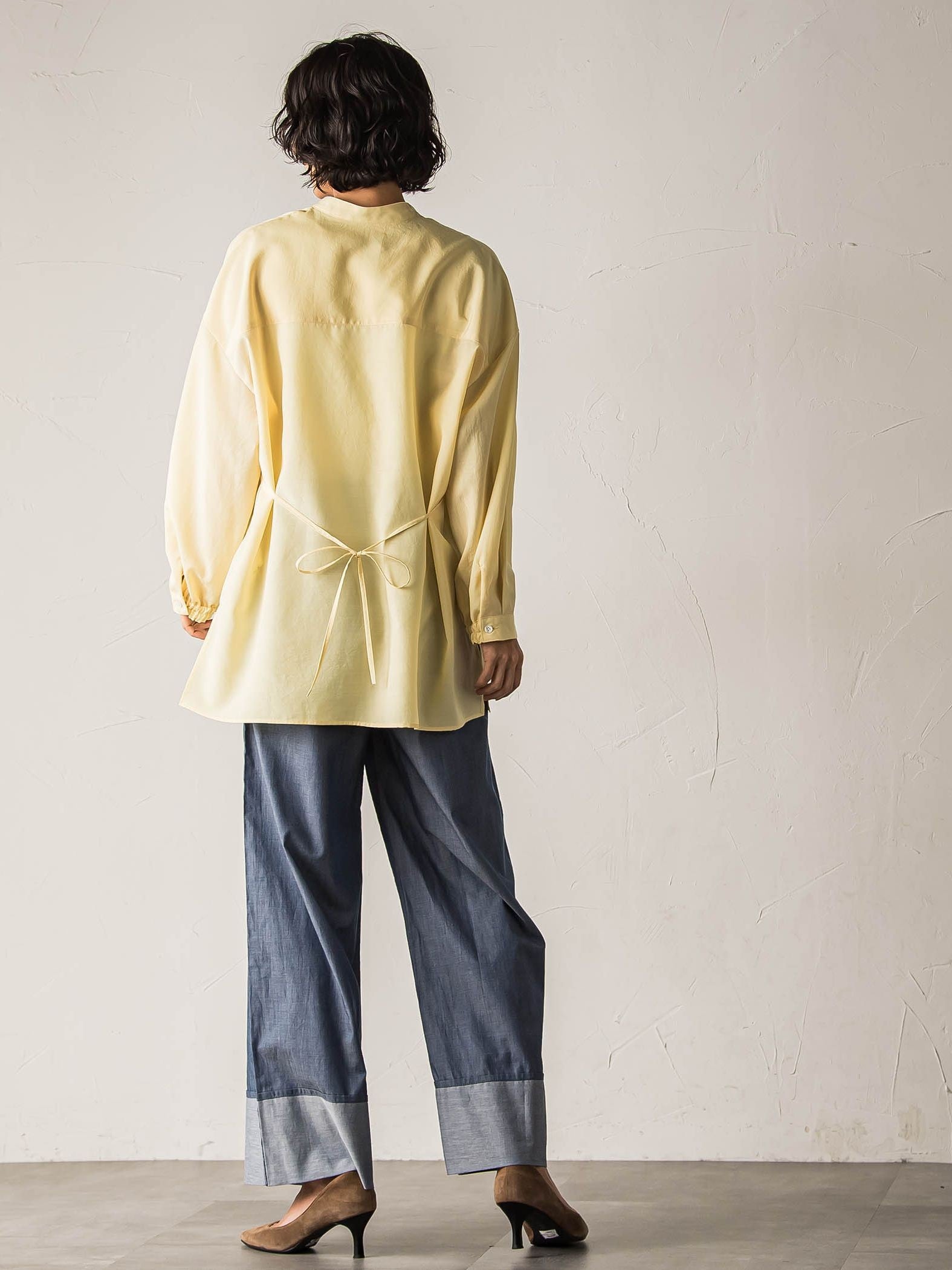 【biyori】ダンガリーワイドパンツ≪手洗い可能≫