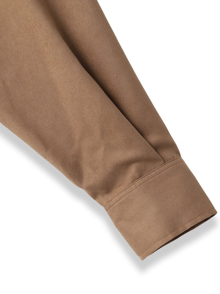 フェイクスエードシャツ≪洗濯機で洗える≫