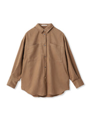 フェイクスエードシャツ≪洗濯機で洗える≫