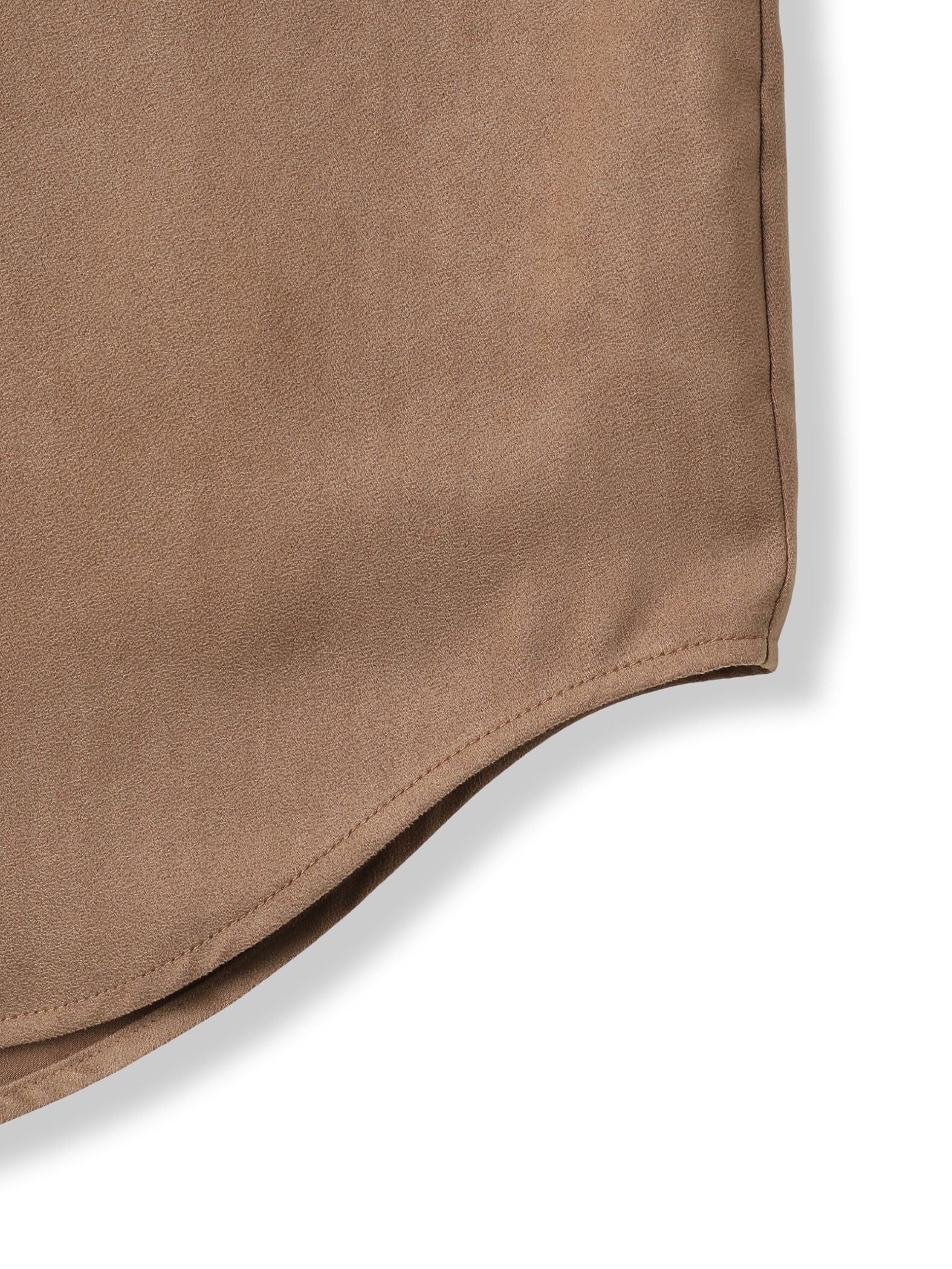 フェイクスエードシャツ≪洗濯機で洗える≫