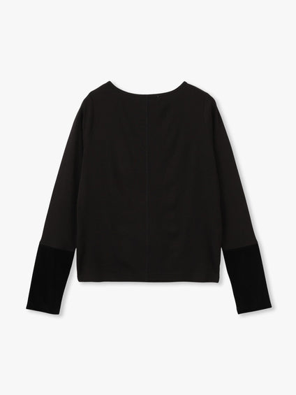 ベロアカフスロングTシャツ