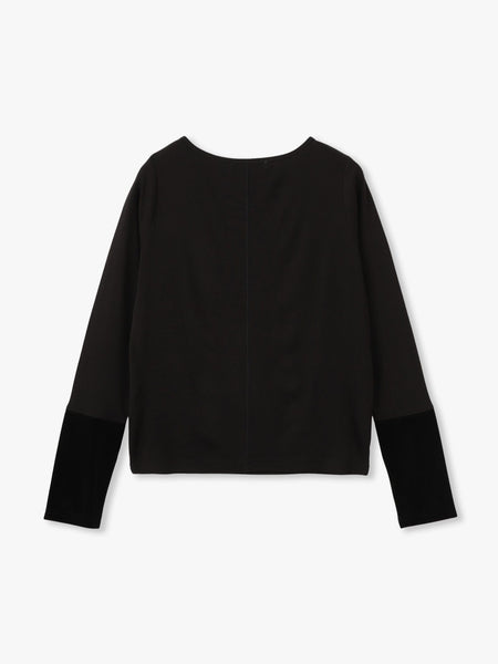 ベロアカフスロングTシャツ