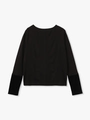 ベロアカフスロングTシャツ