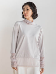 【大きいサイズ】シアー切り替えカットソー