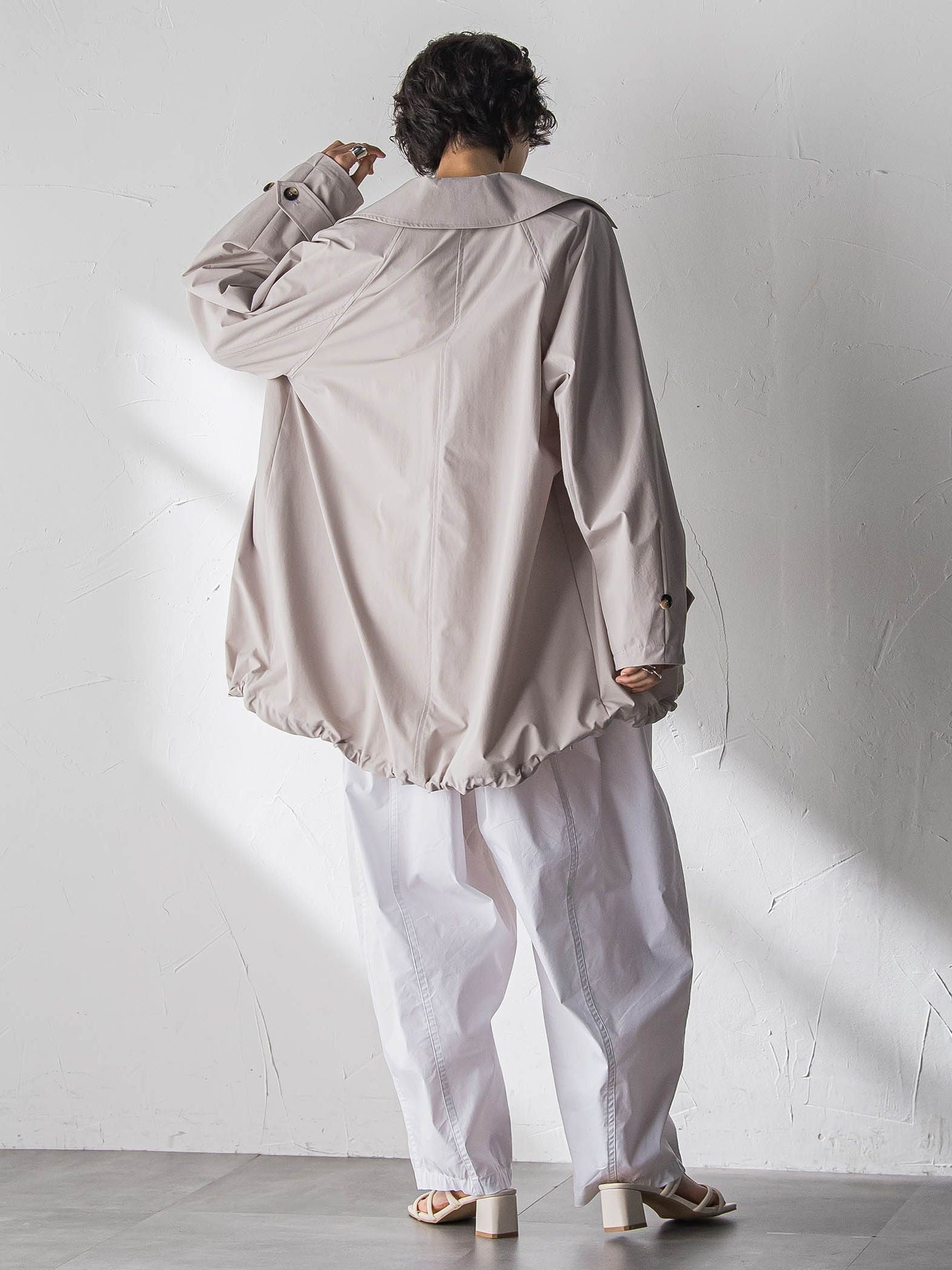 撥水オーバーミドルトレンチコート≪手洗い可能≫