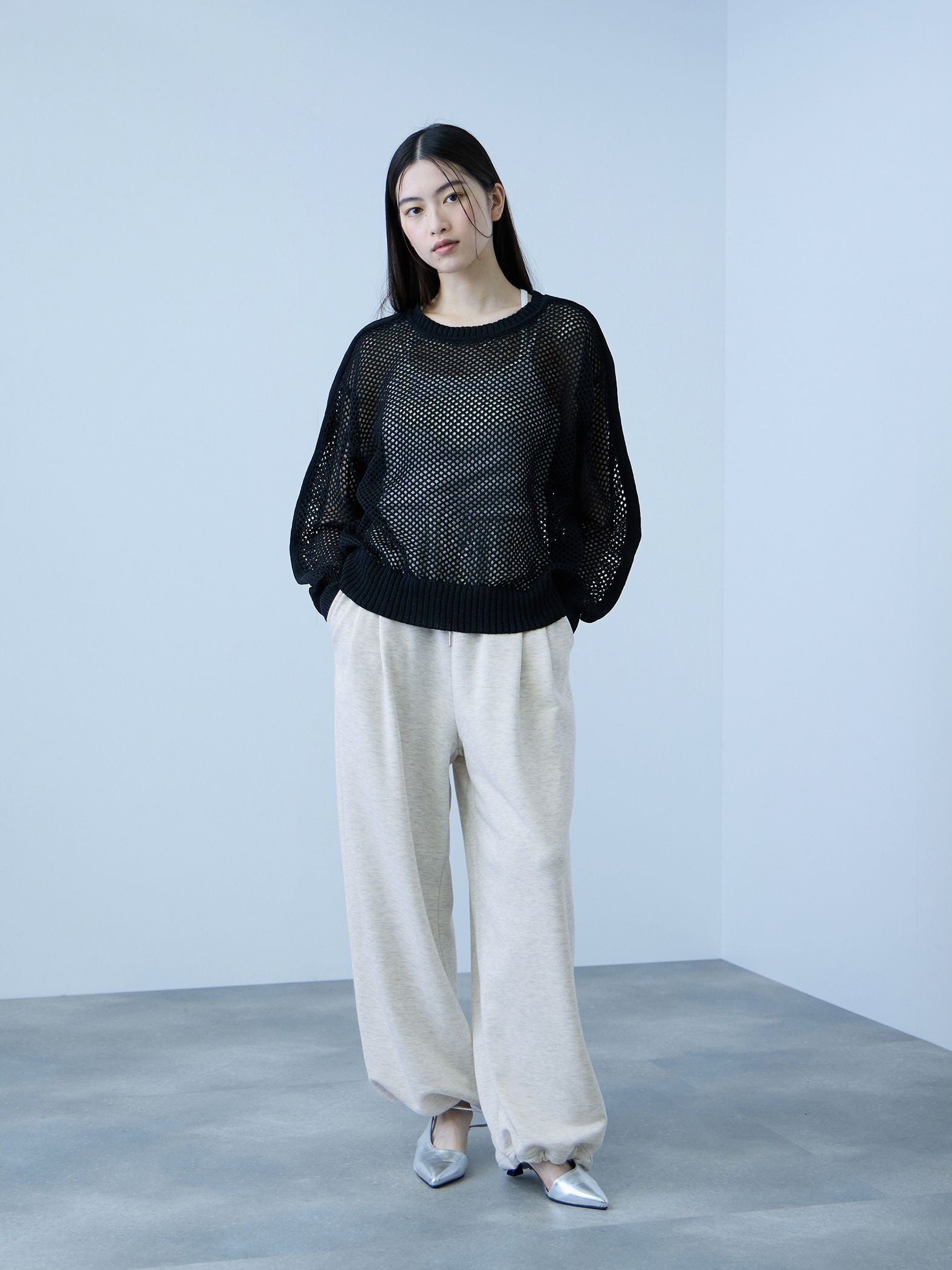 【着回し抜群】裏毛2タックパンツ