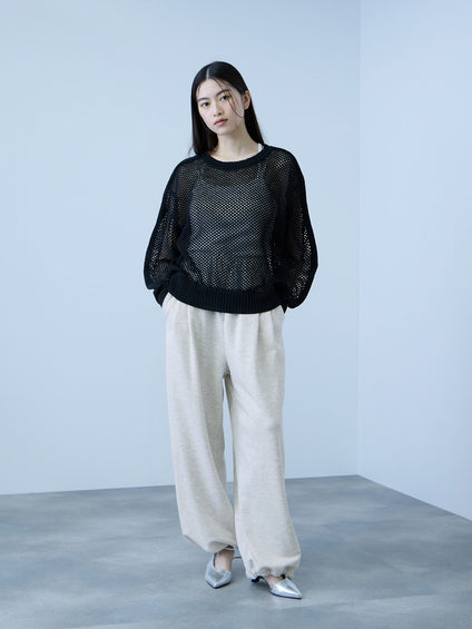 【着回し抜群】裏毛2タックパンツ