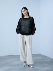 【着回し抜群】裏毛2タックパンツ