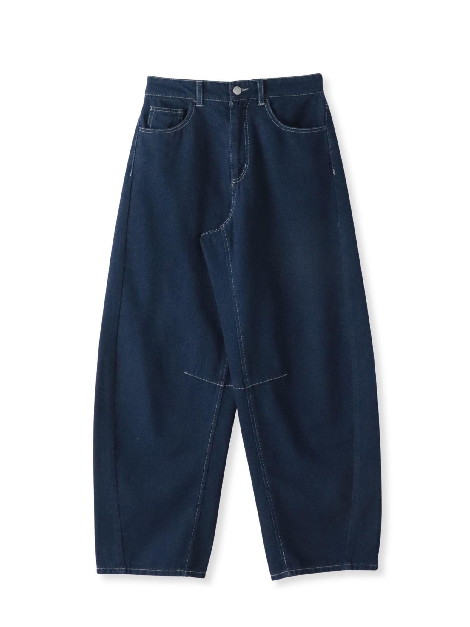 【WEB限定】デニムカーブパンツ≪洗濯機で洗える≫