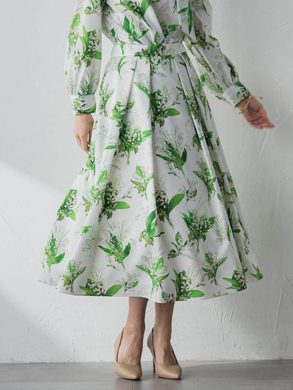 スズランプリントスカート