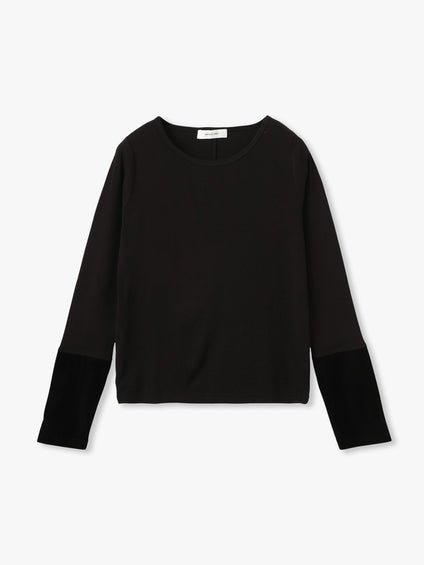 ベロアカフスロングTシャツ